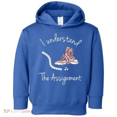 I Understand The Assignment Kamala Harris Sneaker Toddler Hoodie