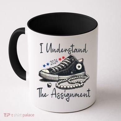 I Understand The Assignment Chucks And Pearls Kamala Harris 2024 Coffee Mug
