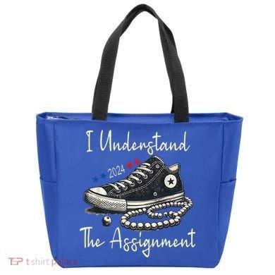 I Understand The Assignment Chucks And Pearls Kamala Harris 2024 Tote Bag