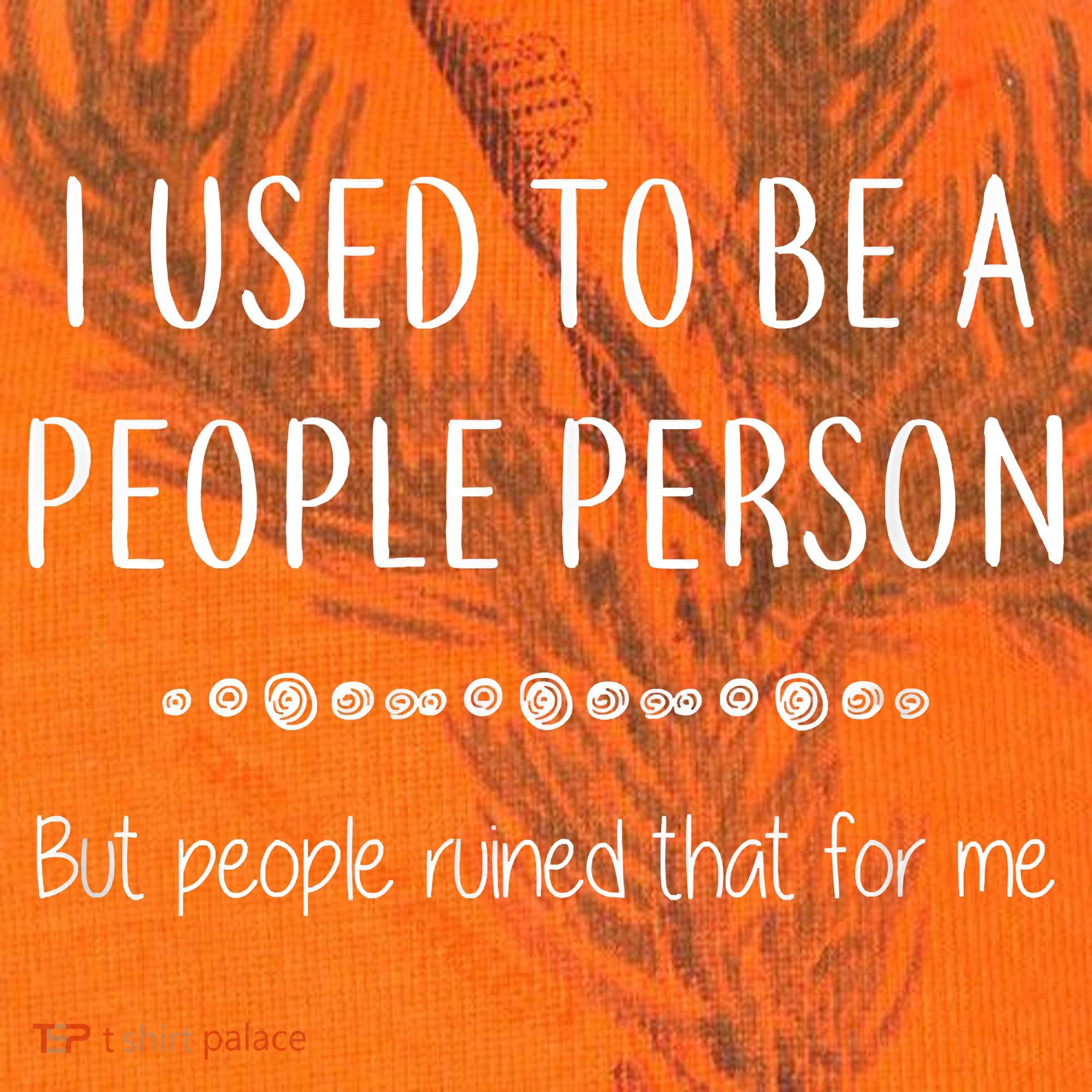 I Used To Be A People Person Funny Sarcastic Kati Licensed 12" Camo Cuffed Beanie