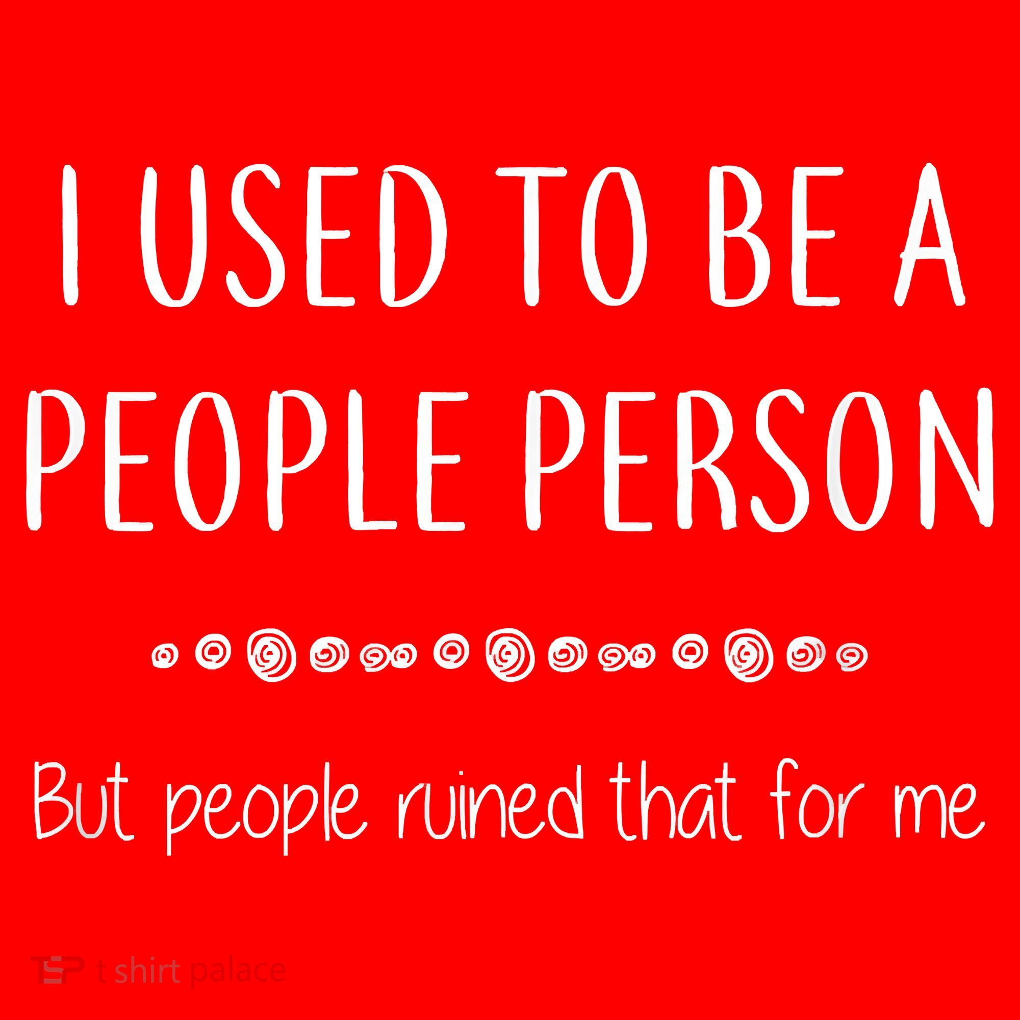 I Used To Be A People Person Funny Sarcastic Santa Hat
