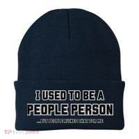 I Used To Be A People Person Beanie thumb 0