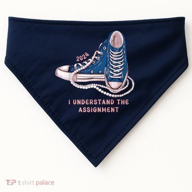 I Understand The Assignment Vote Blue Election 2024 Kamala Harris 2024 USA-Made Doggie Bandana
