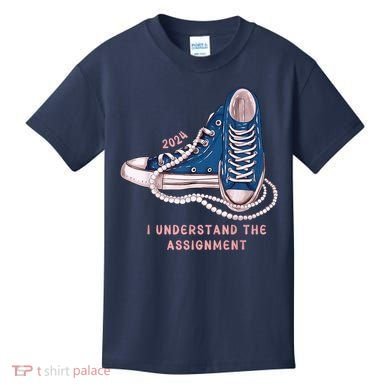 I Understand The Assignment Vote Blue Election 2024 Kamala Harris 2024 Kids T-Shirt