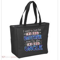 I Used To Just Be The Cool Big Brother Now I'm The Cool Uncle Tote Bag thumb 2