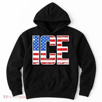 Ice USA US Flag Vintage Hoodie