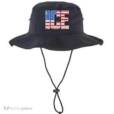 Ice USA US Flag Vintage Bucket Hat