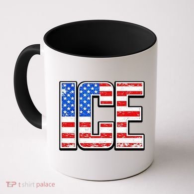 Ice USA US Flag Vintage Coffee Mug