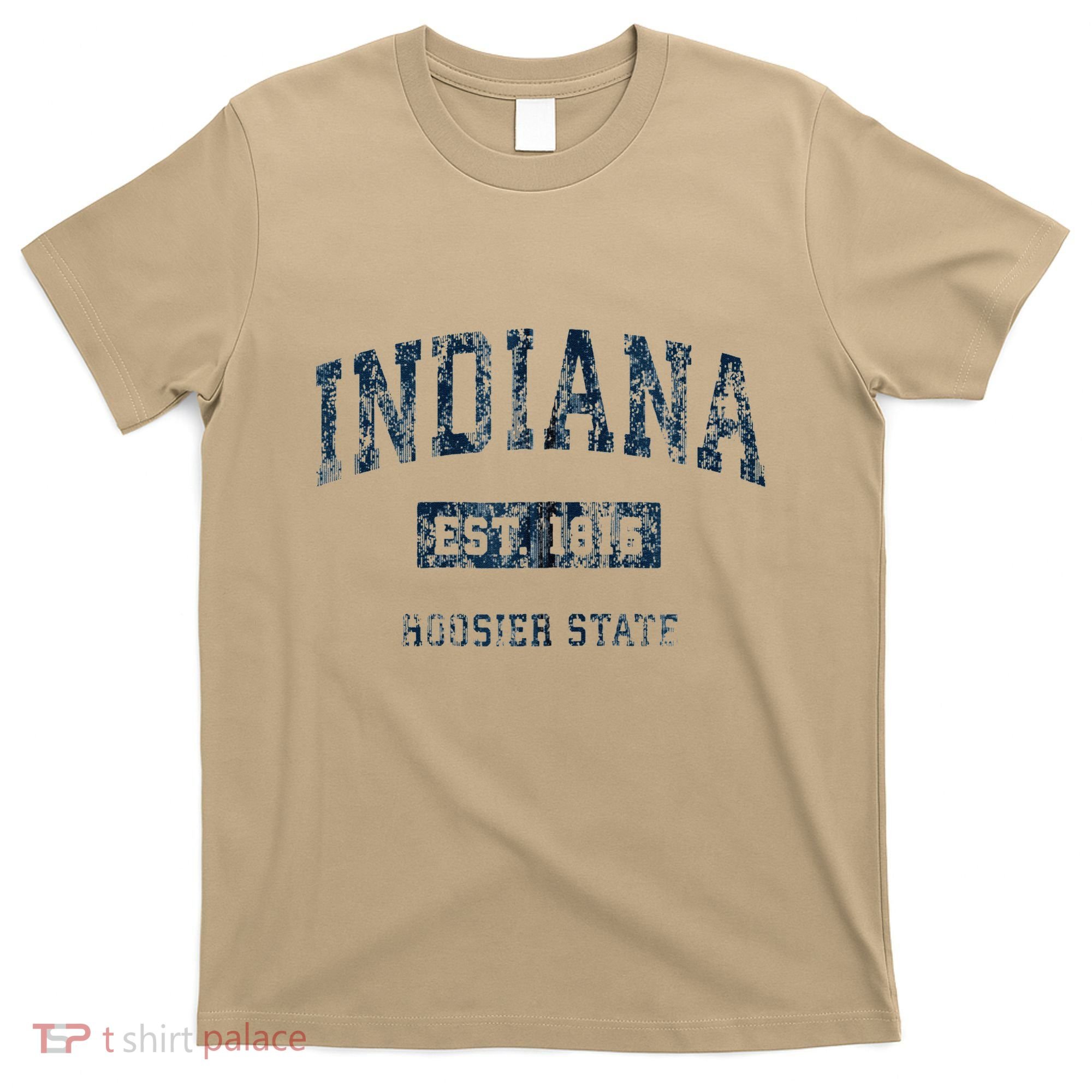 Indiana Vintage Athletic Sports Print T-Shirt