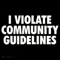 I Violate Community Guidelines Funny Sarcastic Polo thumb 3