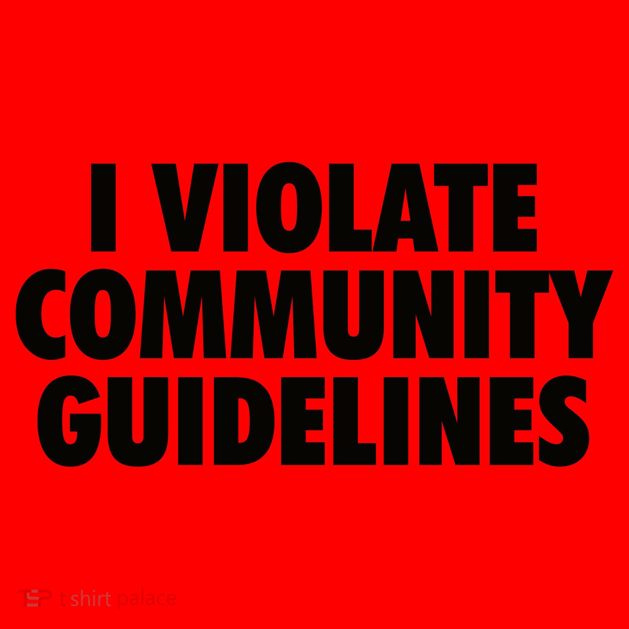 I Violate Community Guidelines Funny Sarcastic Santa Hat