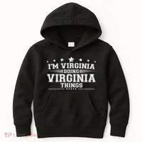Im Virginia Doing Virginia Things Kids Hoodie thumb 0