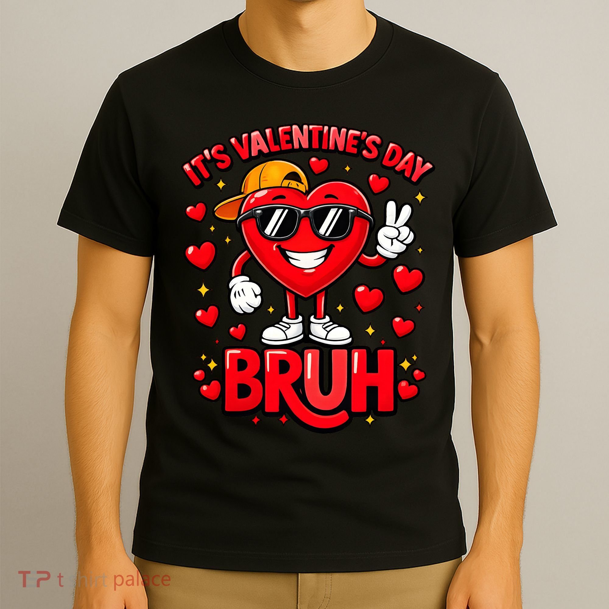 It's Valentines Day Bruh Funny Cute T-Shirt