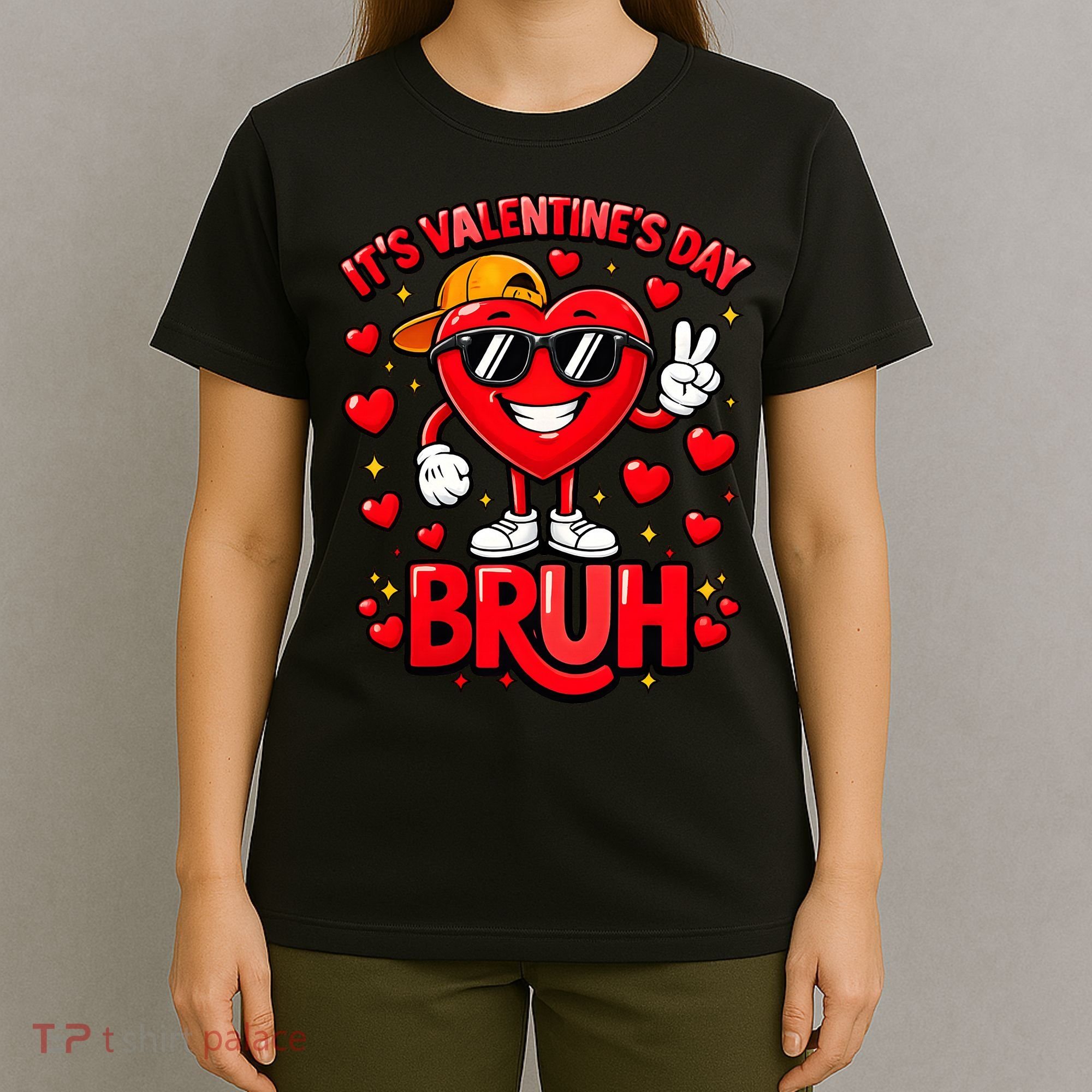 It's Valentines Day Bruh Funny Cute T-Shirt