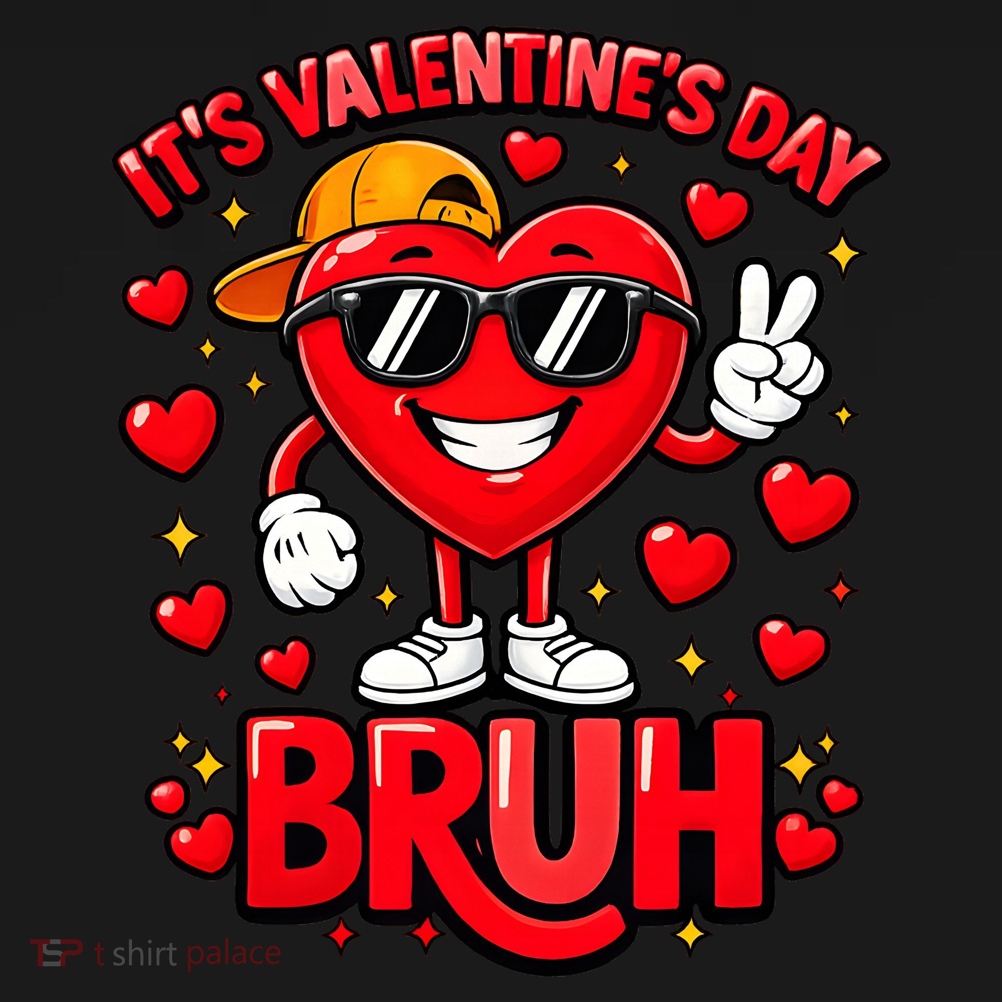It's Valentines Day Bruh Funny Cute Pajama Set