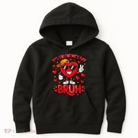 It's Valentines Day Bruh Funny Cute Kids Hoodie thumb 0