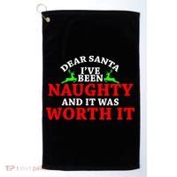 I've Been Naughty And It Worth it Golf Towel thumb 0