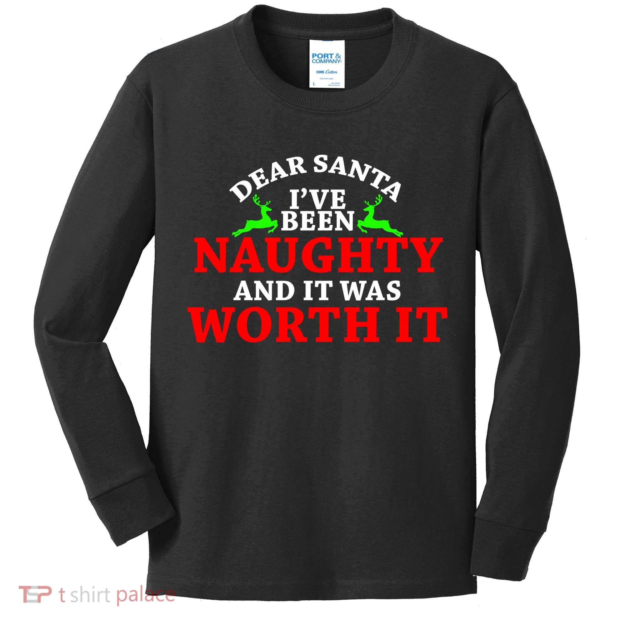 I've Been Naughty And It Worth it Kids Long Sleeve Shirt