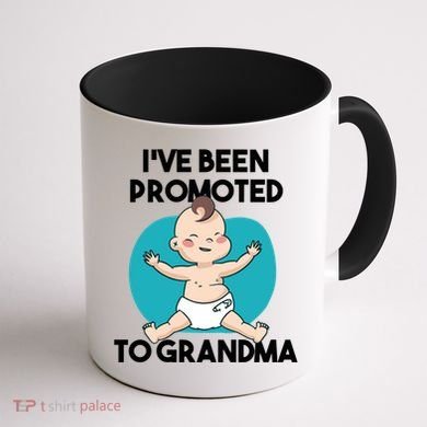 I've Been Promoted To Grandma Coffee Mug back