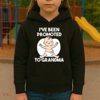 I've Been Promoted To Grandma Kids Hoodie thumb 3