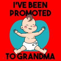 I've Been Promoted To Grandma Santa Hat thumb 1