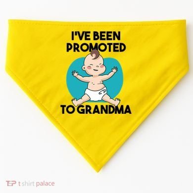I've Been Promoted To Grandma USA-Made Doggie Bandana