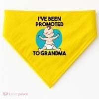 I've Been Promoted To Grandma USA-Made Doggie Bandana thumb 0