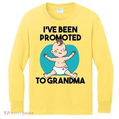 I've Been Promoted To Grandma Kids Long Sleeve Shirt
