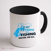I've Got 99 Problem but Fishing Solves Them All Coffee Mug thumb 1