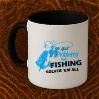 I've Got 99 Problem but Fishing Solves Them All Coffee Mug thumb 2