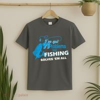 I've Got 99 Problem but Fishing Solves Them All T-Shirt thumb 2