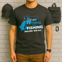 I've Got 99 Problem but Fishing Solves Them All T-Shirt thumb 6