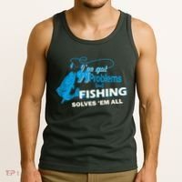 I've Got 99 Problem but Fishing Solves Them All Tank Top thumb 3