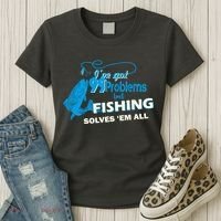 I've Got 99 Problem but Fishing Solves Them All Women's T-Shirt thumb 3