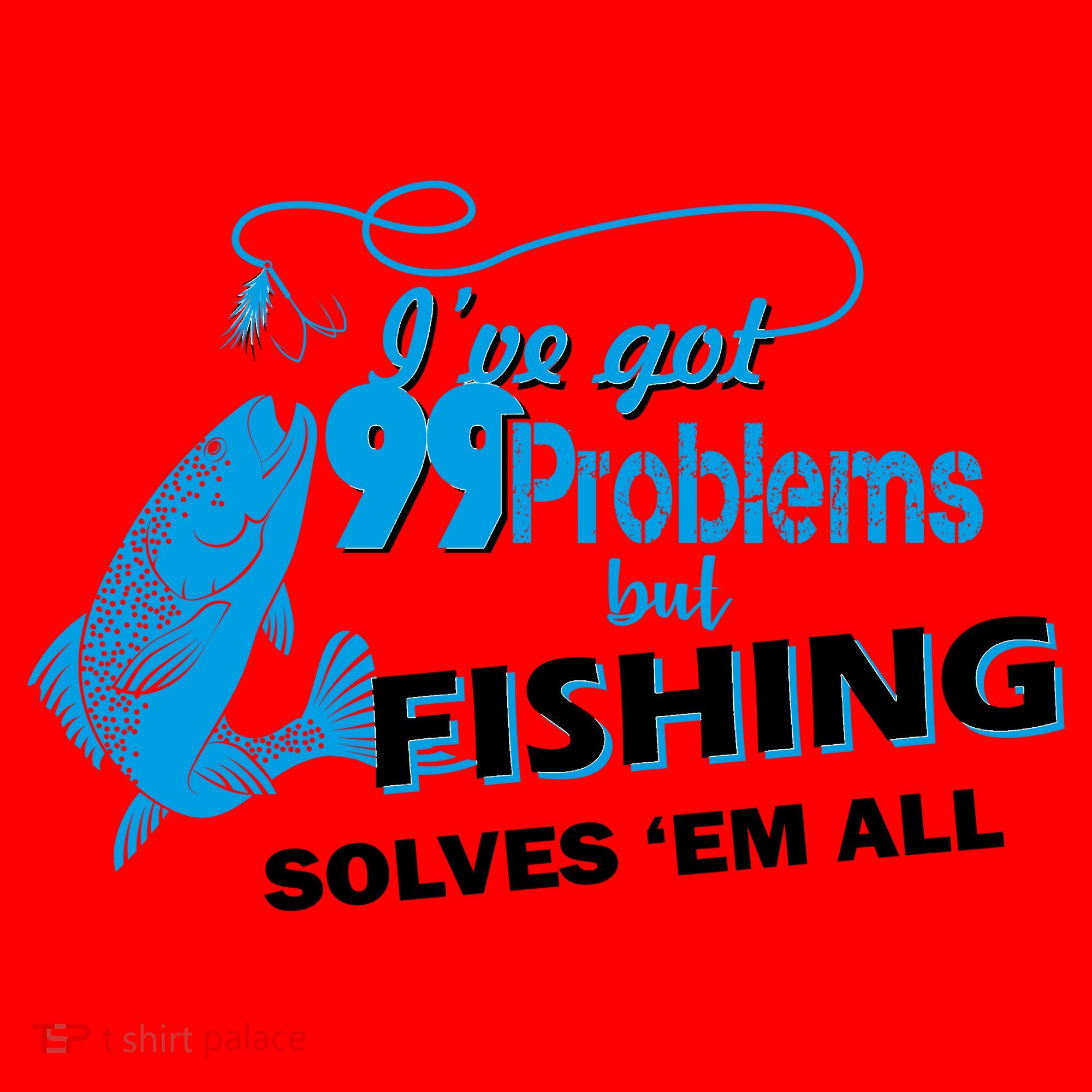 I've Got 99 Problem but Fishing Solves Them All Santa Hat
