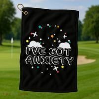 I've Got Anxiety Golf Towel thumb 1