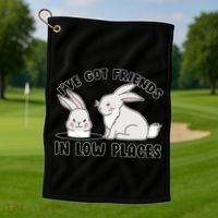 I've Got Friends In Low Places Golf Towel thumb 1