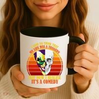 I've Realized My Life Isn't A Tragedy It's A Comedy Coffee Mug thumb 3