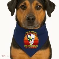I've Realized My Life Isn't A Tragedy It's A Comedy USA-Made Doggie Bandana thumb 1