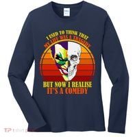 I've Realized My Life Isn't A Tragedy It's A Comedy Women's Long Sleeve Shirt thumb 0