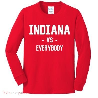 Indiana Vs Everybody Kids Long Sleeve Shirt