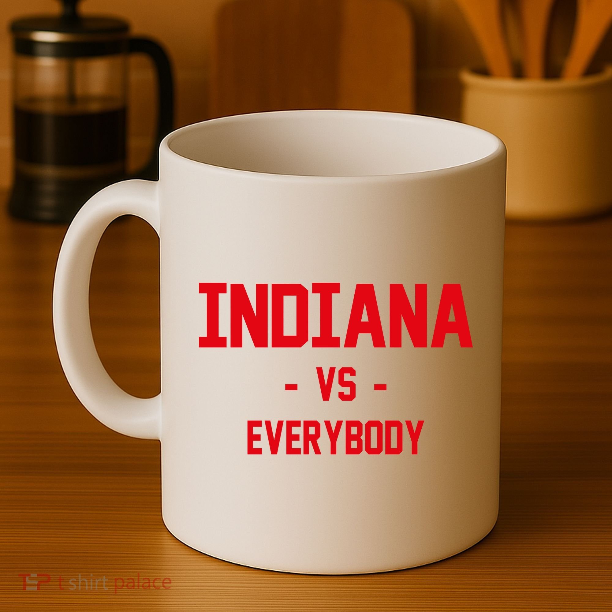 Indiana Vs Everybody (Red) Coffee Mug