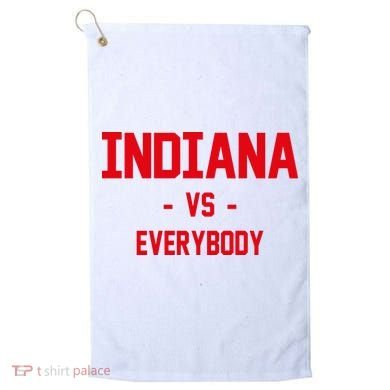 Indiana Vs Everybody (Red) Golf Towel