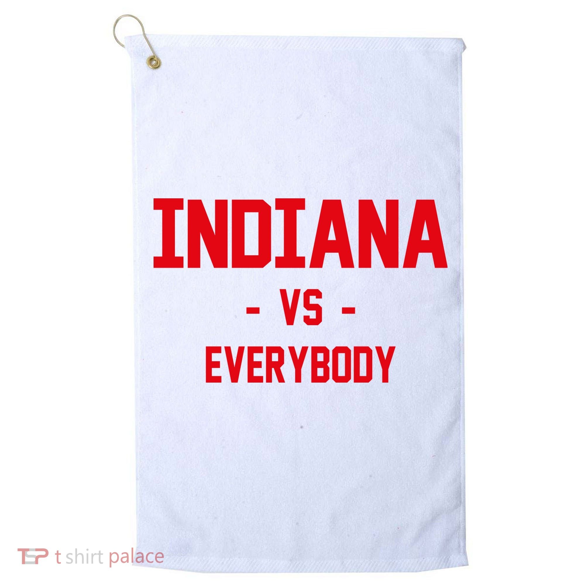 Indiana Vs Everybody (Red) Golf Towel