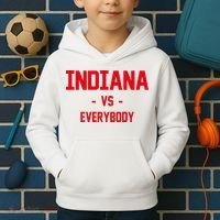 Indiana Vs Everybody (Red) Kids Hoodie thumb 2