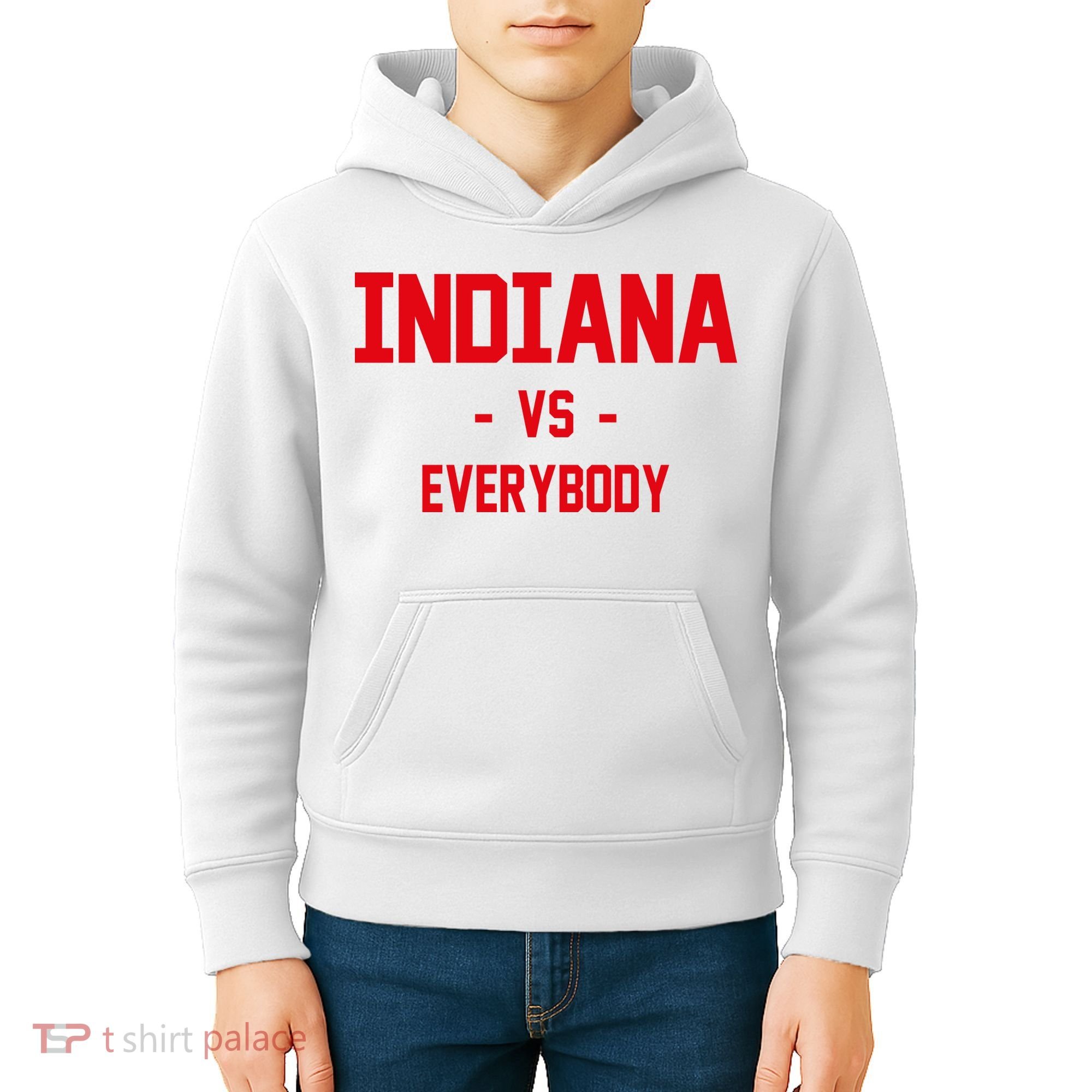 Indiana Vs Everybody (Red) Kids Hoodie