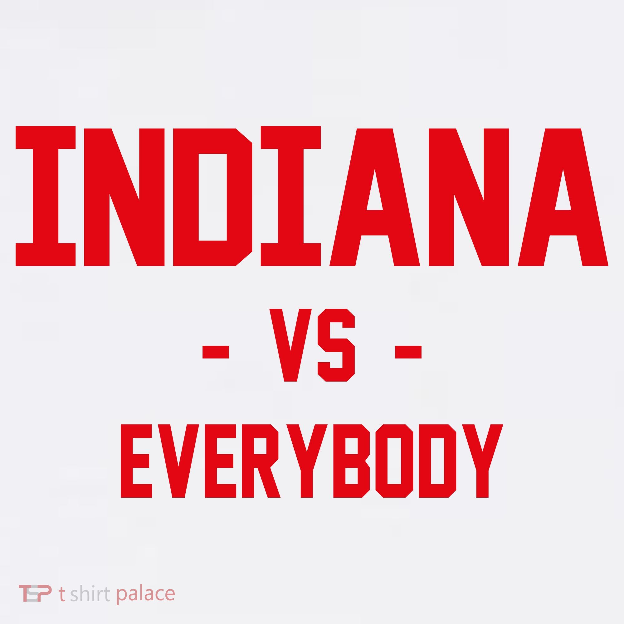 Indiana Vs Everybody (Red) Kids Long Sleeve Shirt