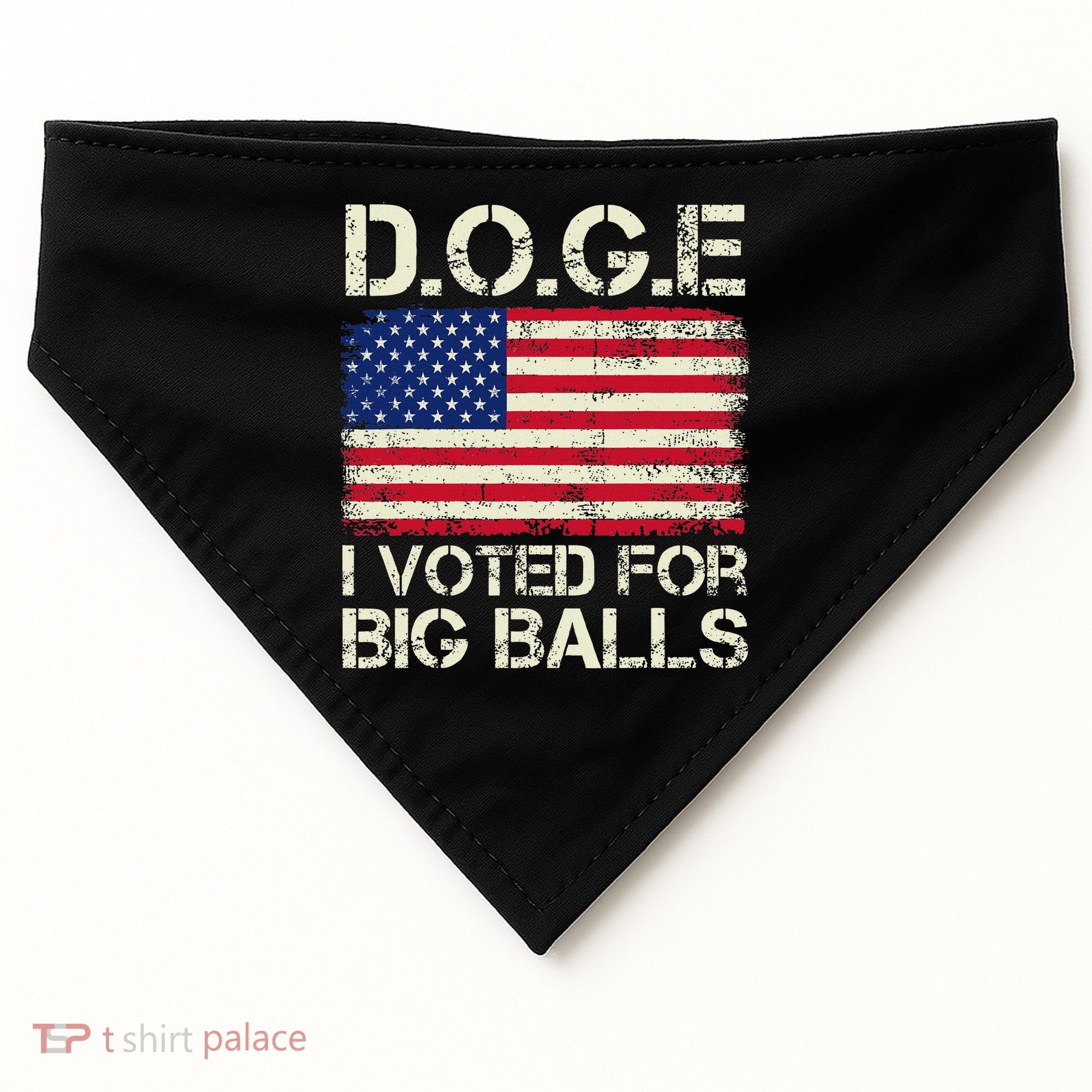 I Voted For Big Balls Doge USA-Made Doggie Bandana
