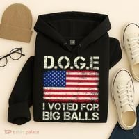 I Voted For Big Balls Doge Hoodie thumb 4
