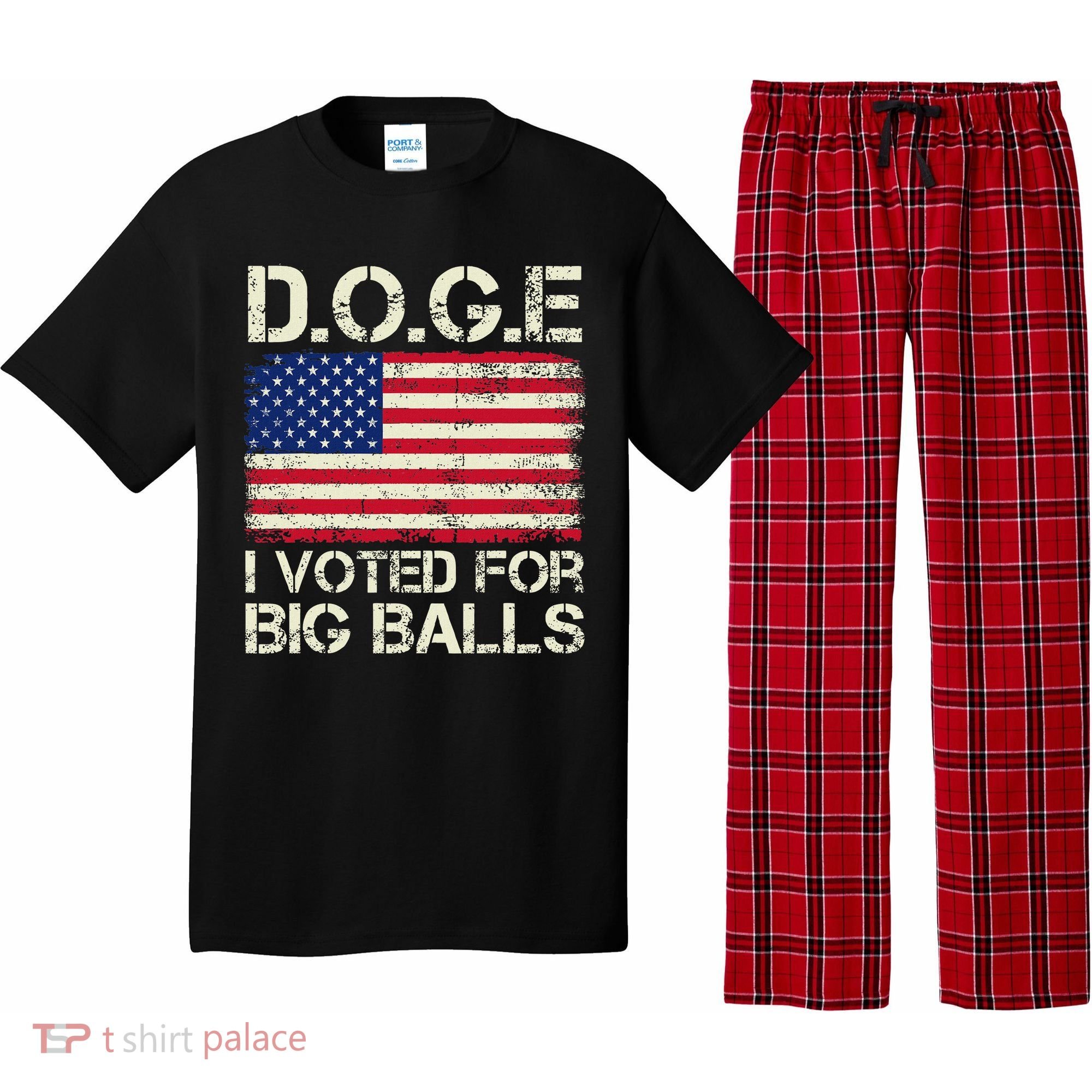 I Voted For Big Balls Doge Pajama Set